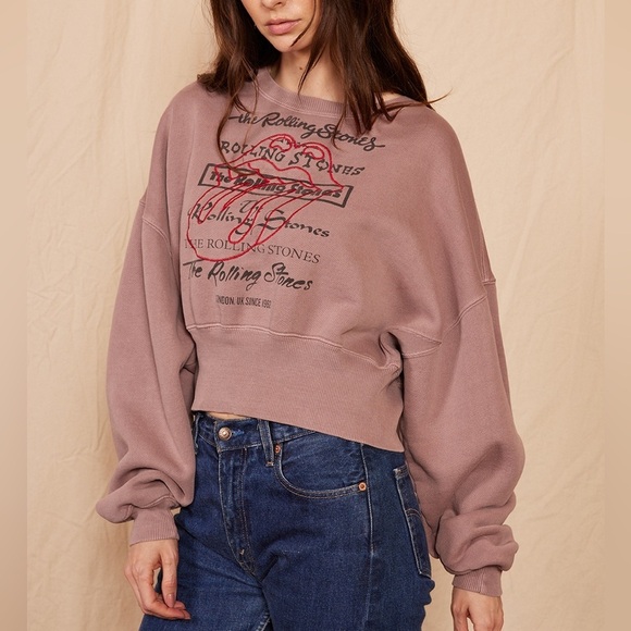 People of Leisure Rolling Stones London 1962 Sweatshirt Cropped Crew neck small - Picture 2 of 15